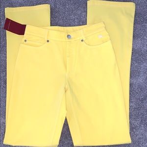 New Burberry Yellow Jean Women  Size 38
